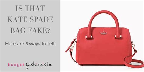 how to identify fake kate spade bags|kate spade authentication.